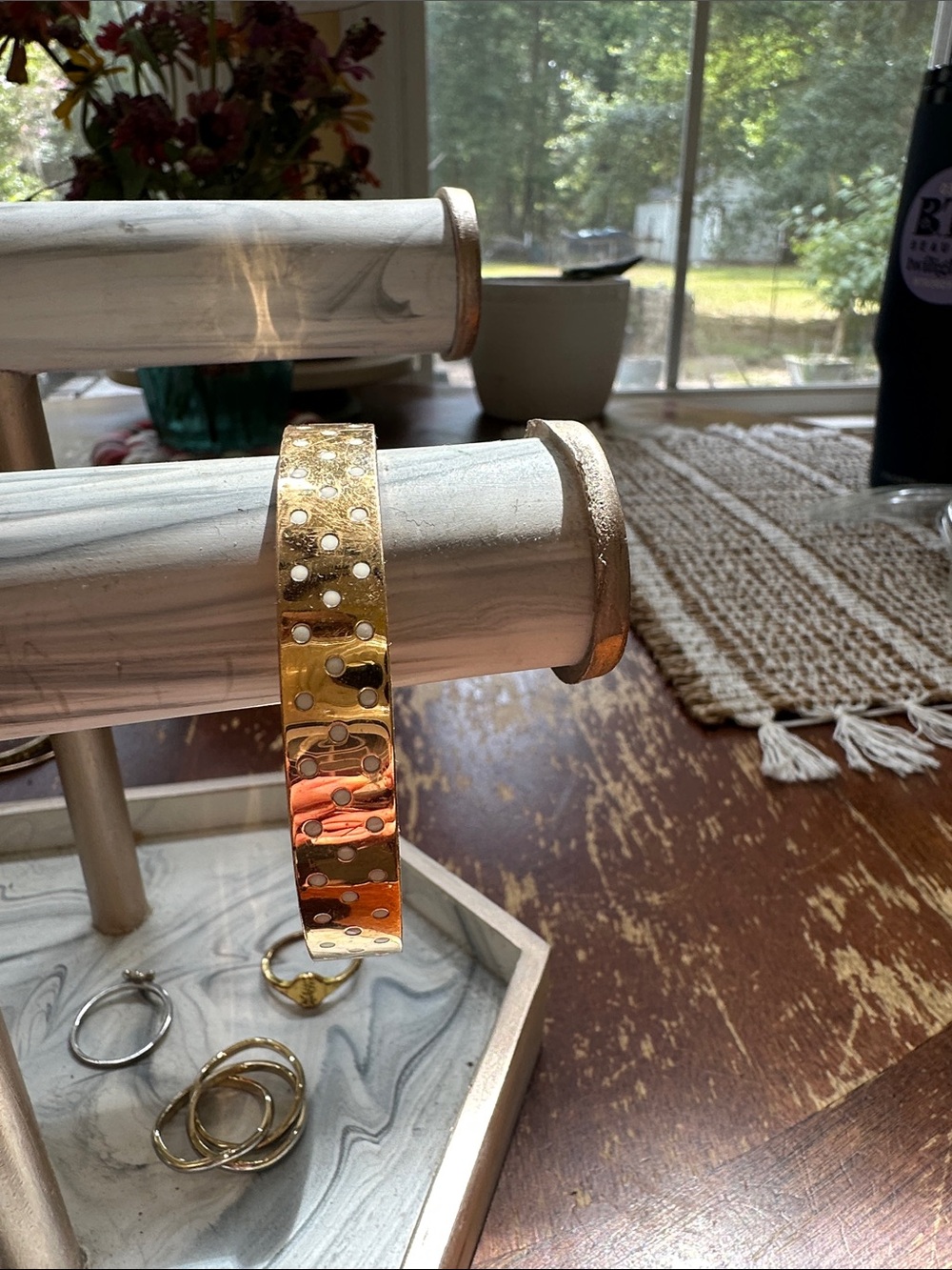 kate spade Gold Polka Dot Cutout Bangle